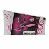 Evo 3 Tekerlekli Katlanabilir Illuminate Işıklı Pembe Scooter - 50 KG