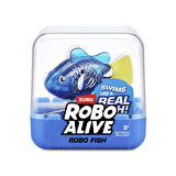 1.8 Metre Derine Dalan Suda Renk Değiştiren Yüzen Pilli Robo Alive Balık - 6.8 CM - 1 ADET - MAVİ