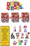 3 ADET Amazing Digital Circus All Star Mini Figür 5 CM 3 Kutu içinde 3 Adet Sürpriz Karakter Geliyor