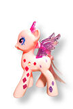 Işıklı Rainbow Unicorn Ponny Figür - 8 CM Pembe Taçlı Model