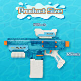 500 ML Şarjlı Elektrikli Su Tabancası – Uzun Menzil & USB Şarjlı & Vidalama Gerektirmez