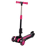 3 Tekerlekli Katlanabilir Işıklı Oturaklı Pembe Renk Scooter - (3 - 7 Yaş Arası)