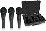 BEHRINGER ULTRAVOICE XM1800S 3lü Dinamik Kardioid Mikrofon Seti