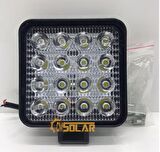 CMSOLAR Çalışma Sis Lambası Kare 16 Led 48 Watt