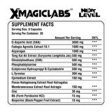 XMagiclabs NEXT LEVEL Testo Booster Daa Fadogia agrestis Tongkat Ali 240 Kapsül