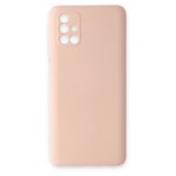 Samsung Galaxy M31s Kılıf Nano İçi Kadife Silikon - Pudra