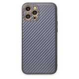 Apple İphone 12 Pro Kılıf Coco Karbon Silikon - Gri
