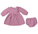 AD23261 Kız Bebek Elbise 3-6/6-9/9-12/18-24 AY