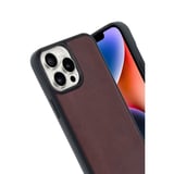 Apple İphone 14 Pro Max Kılıf Aras Deri Kapak - Bordo