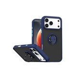 Apple İphone 17 Pro Max Montreal Yüzüklü Silikon Kapak - Lacivert