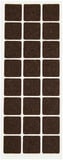 Kare Yapışkanlı Mobilya Altlığı (Tek Plaka X 24 Adet) - 2.5X2.5 Cm Standart Boy Çizilmez Ses Ped