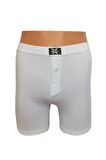 X-Man 704 Erkek 3 Adet Düz Renk Düğmeli Stretch Boxer