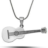 ​Gümüş Gitar Kolye