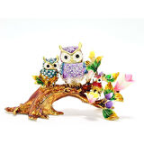 Dal Üstünde 3'Lü Baykuş Biblo