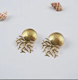 VividCharm Çelik İstiridye Küpe