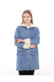 Morden Denim Ceket - Mavi