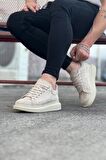 Xramburada 096 Bej Süet Günlük Erkek Casual Ayakkabı