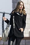 Barbora Günlük Kışlık Kaşmir Yaka Kadın Kaban bt821siyyaahh