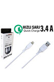 iPhone X  XS  XR  XS MAX Şarj Kablosu  3.4A HIZLI Şarj | USB - Ligtning