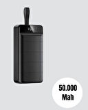 Tüm Cihazlarla Uyumlu 50.000 mAh Powerbank – Yüksek Kapasiteli, LED Gösterge ve Akıllı Koruma Fonksiyonlu