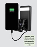 50.000 mAh Ultra Güçlü Powerbank 4 USB Çıkışlı, LED Dijital Göstergeli, Hızlı Şarj Destekli Taşınabilir Şarj Cihazı