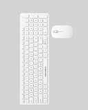 Ergonomik Kablosuz Klavye Mouse Takımı - Tam Boy, Sessiz ve Güvenilir