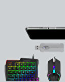 Android Uyumlu Oyun Klavye Mouse Seti | Taşınabilir & Dayanıklı