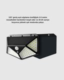 Güneş Enerjili 100 LED Dış Mekan Lamba – Hareket Sensörlü, 2200mAh Bataryalı Solar Aydınlatma -