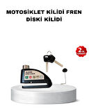 110 dB Alarmlı Disk Fren Kilidi Su Geçirmez Çelik Gövde Motosiklet Güvenlik