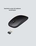 Kablosuz Oyuncu Mouse –  Gelişmiş Optik Sensör, Profesyonel ve Oyun Kullanımına Uygun -