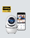 360° Dönen Akıllı WiFi Kamera - Uzaktan Kontrol ve İki Yönlü Ses Özellikli
