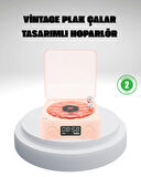 Gece Lambası Stereo Bluetooth Hoparlör Dijital Saat Su Dalgası Efektli 3-ü-1 Cihaz