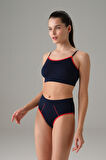 Kadın Lacivert Askılı Sporcu Sütyen