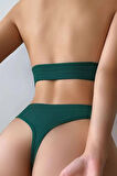Kadın Yeşil Seamless Tanga Sütyen Takım