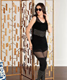 Sıfır Kol Transparan Tayt Takım