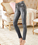 Kot Görünümlü Kadın Tayt