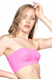 NEON FUŞYA   Soft Straplez Büstiyer