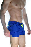 Erkek Mavi Mini Mayo Short
