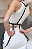 Elbise Üzeri Askılı Deri Kemer Harness