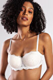 Golshan G.Colors Push Up Strapless Bra, Ekru Konforlu ve Şık Sütyen