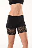 Dantelli Kısa Kadın Şort Tayt
