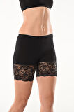 Dantelli Kısa Kadın Şort Tayt