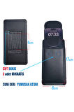 17cm Kemere Takılan Telefon Kılıfı Dik Bel Kemer Kılıfları Kapaklı Mıknatıslı 17 x 8 Cm