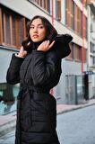 Barbora Günlük Kışlık Tam Boy Şişme Kadın Mont bt180siyah4