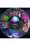 Şarjlı Bluetooth Hoparlör Parti Led Lambası Yıldızlı Projeksiyon Galaxy Lazer Işıklı Disko Topu