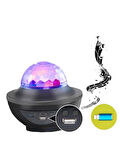 Bluetooth Hoparlör - X Y 918 LED Projeksiyon, Kablosuz, Şarjlı