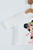 Minnie Baskılı Kız Çocuk Şortlu Alt Üst Takım