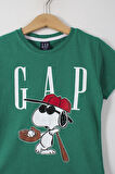 Snoopy Baskılı Erkek Çocuk Şortlu Alt Üst Takım
