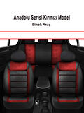 Mazda 6 Uyumlu Anadolu Serisi Oto Koltuk Kılıfı Kırmızı