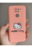 Xiaomi Redmi Note 9 Uyumlu Hello Kitty Tasarım Telefon Boyun Askılı Set Kılıf